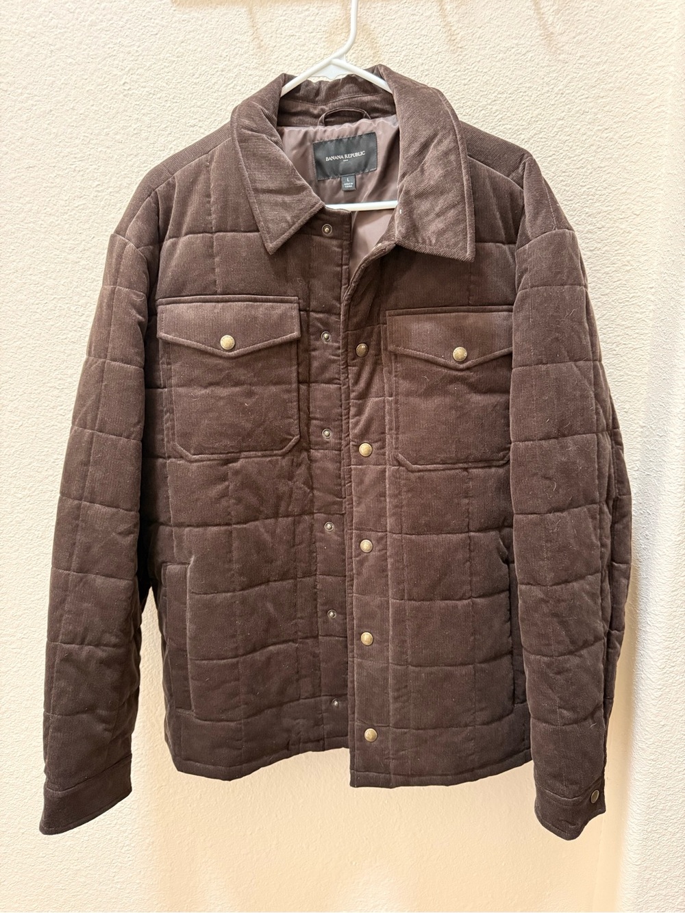 Banana Republic Quilted Corduroy Jacket in Brown